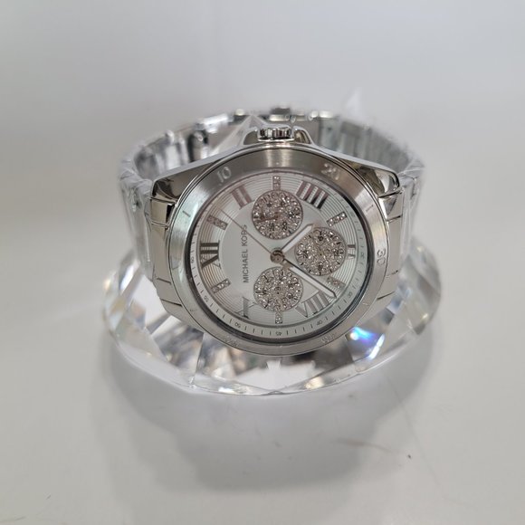 Michael Kors Womens MK7263 Bradshaw Stainless Steel Chronograph Watch - Picture 6 of 11